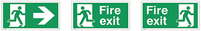 Pesan Sticker Safety Sign Pesan Rambu Jalur  Evakuasi