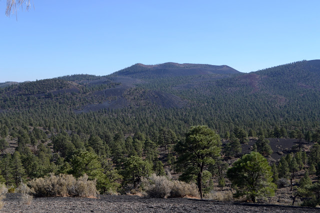 cinder craters to the south