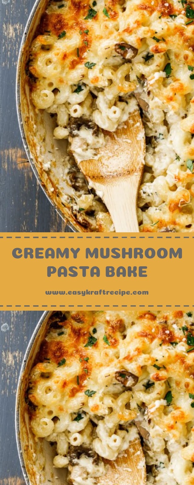 CREAMY MUSHROOM PASTA BAKE