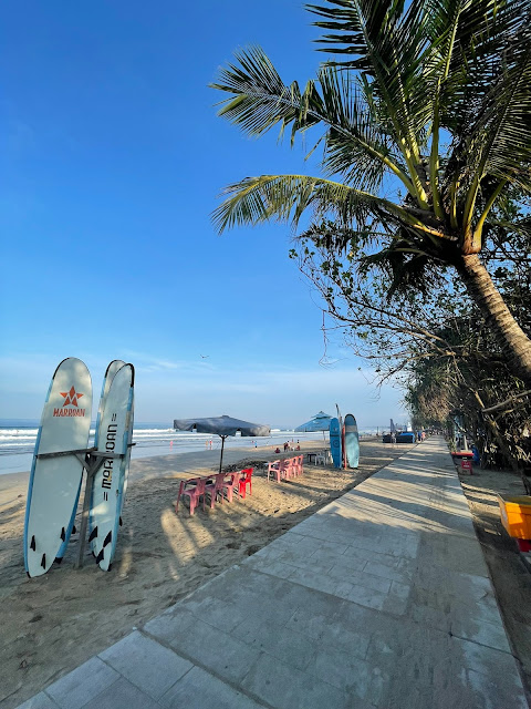 Jogging di Pantai Kuta Bali