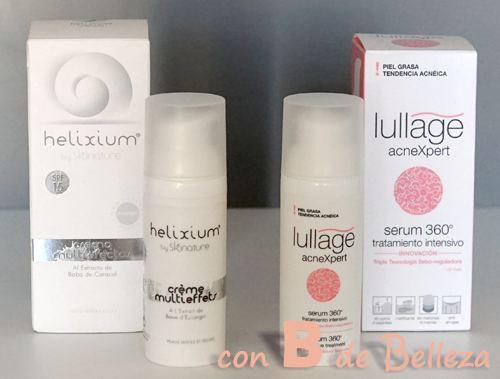 Crema de Helixium y sérum de Lullage