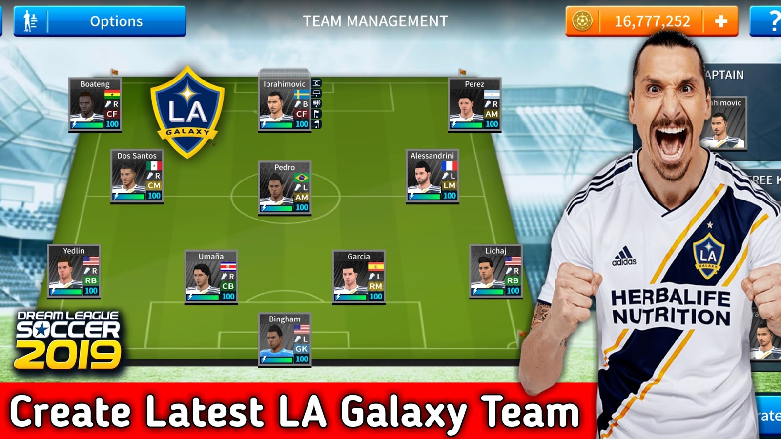 How To Create La Galaxy Team In Dream League Soccer