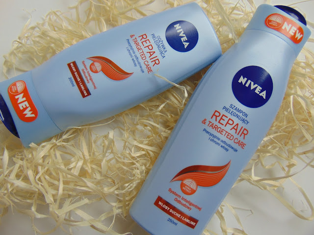 NIVEA REPAIR & TARGETED CARE - Szampon i odżywka - Precyzyjna odbudowa i ochrona włosów