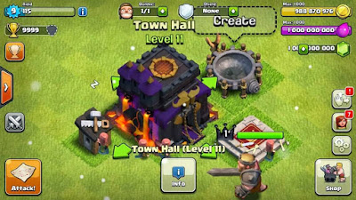 Clash Of Clans v8.709.2 MOD APK Update Terbaru 2017 (Unlimited Gems/Gold /Elixir) for Android