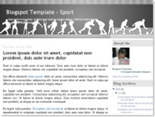 sport blogspot template, sport templates