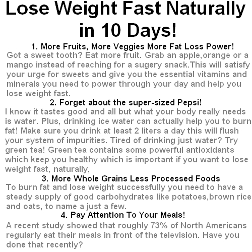 How to Lose Weight 