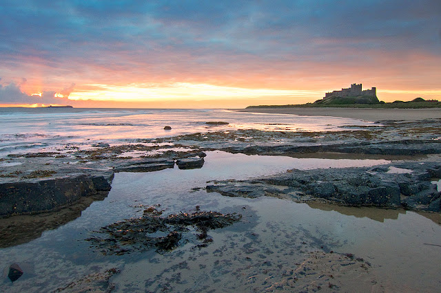 Sunrise at Bamburgh Castle - Northumbreland. One of the best photos & best views.