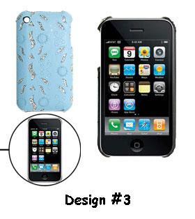 Rhinestone Plastic Back Case Cover for iPhone 3G