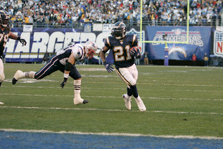 LT scoring his second TD of the game in the 4th quarter.