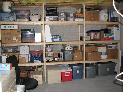 Basement Storage Shelves Ideas