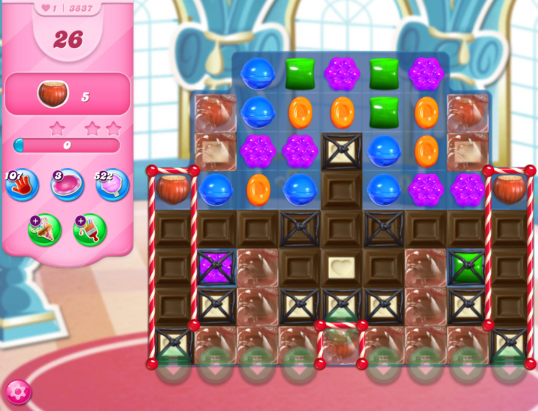 Candy Crush Saga level 3837