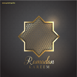 Ramadan Festival images with Ramadan Kareem Golden Sparkling Light Background