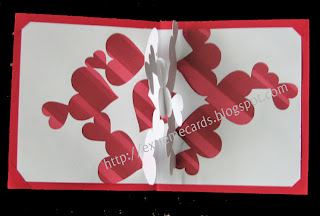 valentine pop up card