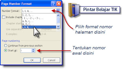 Page Number Format