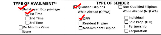 The "balikbayan box" remains Tax Exempt. The rules governing the privilege is under the Customs Modernization and Tariff Act (CMTA). This law was passed last June 2016 and was implemented December 2016.  According to CMTA, the following are qualified to avail of the tax free privilege: OFWs registered with the DOLE/POEA Filipino who has dual citizenship Filipino businessmen, investors working or students studying abroad Filipinos who are temporarily staying abroad for not less than six months  To avail of the Tax Free privilege, the sender must submit a copy of his/her passport (identity page). A Philippine or foreign passport may be used. In case of dual citizenship, a copy of proof of dual citizenship must also be submitted.  An information sheet provided by the Bureau of Customs must be filled up. Three copies must be furnished for each box or package to be sent. This will serve as the packing list of your cargo.  Items that are new and costing P10,000 and above must have the corresponding receipt, invoice or any proof of payment attached to the Information Sheet. Used items do not need receipts, and you may list them with an estimated price that is lower than the original price.  For a "balikbayan box" to remain tax free, it must only contain personal or household items. The quantity must not be commercial, and the purpose should not be for resale, barter or rental use.  A qualified Filipino may "balikbayan boxes" up to three times per calendar year (Jan 1 to Dec 31). The maximum total combined value of the tax free goods must be P150,000 for the whole year.  To avail of the tax free benefit, the "balikbayan box" recipient should be a family member or relative. This is to prevent smugglers from abusing the privilege intended for Filipinos.  A Filipino who is coming back to the Philippines "for good" has a higher maximum value cap for his cargo (with conditions): P350,000 if his/her stay abroad is ten years or more P250,000 if his/her stay abroad is five to almost ten years.  So if you want to send your balikbayan boxes Tax Free, Prepare a copy of your passport Prepare the Information Sheet (pages 1 & 2, three copies per box) Calculate the total amount of your cargo, making sure it does not exceed P150,000. Remember, if your cargo's value is less than P10,000, it automatically exempts it from tax, and the cargo does not count towards your limits in value or privilege use.  The BoC insists that the rights of OFWs are foremost in their minds, and that protecting the "balikbayan box" is the main purpose of these guidelines. Customs Commissioner Faeldon further reiterates that the boxes will not be opened, as ordered by President Duterte. Unless of course if the x-ray inspection shows something suspicious is in the box.  You may read Commissioner Faeldon's Clarification below:  STATEMENT ON THE BALIKBAYAN BOX ISSUES: Good morning po mga kababayan lalo na sa ating mga OFW, May balikbayan box program po tayo na TAX EXEMPTION para sa mga Pilipino na nais magpadala ng balikbayan box para sa kanilang pamilya. Hindi po ito mandatory. Para lang po ito sa mga nais mag avail ng BALIKBAYAN BOX TAX EXEMPTION. Pero yun gustong manatiling magbabayad ng buwis ay okay lang po yun kasi nakakatulong po kayo sa ating bayan sa pamamagitan ng inyong binabayad na buwis. June 2016 pa po naisabatas ng Kongreso ang Customs Modernization and Tariff Act (CMTA) at December 2016 pa po nailabas ang guidelines regarding balikbayan boxes. Naka apat na po kaming extension sa pagpapatupad nito. Just to clarify po ang pagffill up po ng information sheet at pagpprovide ng resibo, para lang po yun sa mga Pilipino na magpapadala ng balikbayan box sa kanilang pamilya na nais mag avail ng tax exemption under Sec 800 (g) ng CMTA. Mas makakatipid po kayo kung mag aavail po kayo ng tax exemption na ito kasi po under the balikbayan box program, tinanggal po ang buwis na babayaran nyo. Ang balikbayan box program po ay nagbibigay ng pagkakataon sa mga OFWs na magpadala ng P150,000 worth of household and personal effects sa loob ng isang taon na walang bayad na buwis. Ngayon po, ang information sheet ay kailangan fill up pan. Ito po ay parang packing list ngunit mas comprehensibo upang makasiguro kayo na tama ang matatanggap ng inyong pinaldalhan. Ngunit di po kailangan ang passport kung di po kayo mag avail ng tax and duty free exemption. Doon naman po sa mga nais mag avail, nakasaad po sa batas na kung ikaw ay Pilipino at nais mong magpadala sa iyong pamilya o kamag-anak, tax free po ito hanggang P150,000 sa loob ng isang taon. Ang paglilista po ng items nyo ay para po sa proteksyon ninyo. Ito po ay para masiguro na ang ipinadala nyo ay yun din ang matatanggap sa Pilipinas. Hindi po kailangan ng resibo pag used items, groceries, regalo, at sa mga bagay na mas mura Sa P10,000.00. Ang inyong kailangan ilagay ay tansya or approximate amount lamang. Halimbawa, ang t-shirt na una'y nabili ng P500.00 at gamit na ay pwedeng ideclara ng P100.00 pesos. Kailangan lang po ng resibo pag brand new at nagkakahalaga ng higit Sa P10,000.00 ang isang bagay. Ito po at pribileyiho at isang regalo ng gobyerno sa ating mga kababayan. Kaya po tayo'y nananawagan at umaapela sa likas na kabutihan ng ating mga kakababayan na wag po itong abusuhin. Para sa TUNAY NA PAGBABAGO. Maraming salamat po.