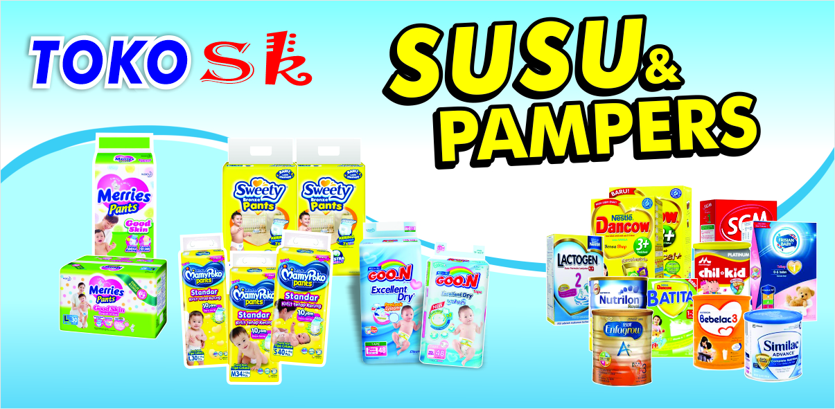 DESAIN TOKO SUSU DAN PAMPERS