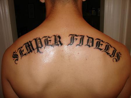 The choice of tattoo lettering style is equally important 