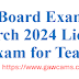 MARCH 2024 LET Results Board Exam 