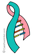 BRCA Ribbon and Broken Gene