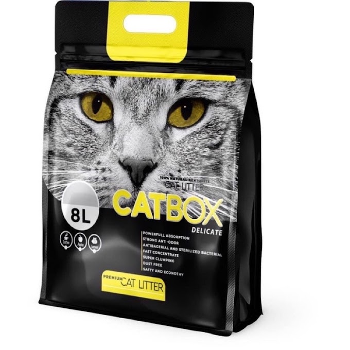 [ catsrang_hdpet ] (Nhận sau 1h) Cát vệ sinh cho mèo CATBOX delicate 8l