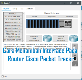 Cara Menambah Interface Jaringan Pada Router Cisco Packet Tracer