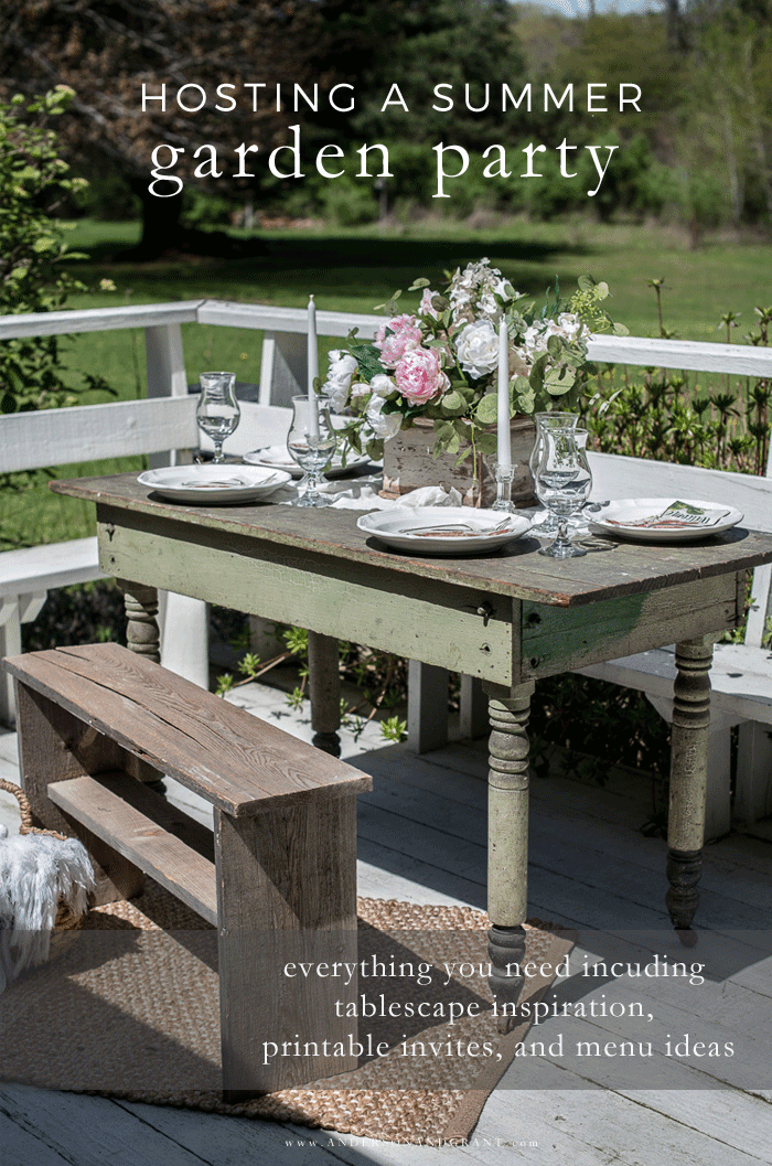 Hosting a summer garden party