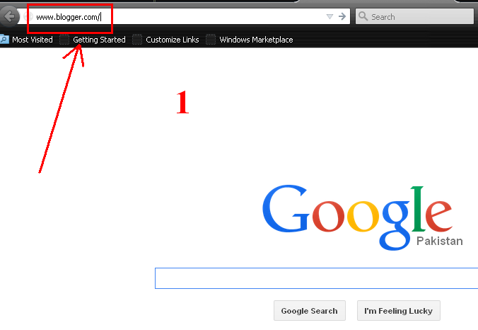 Open your Blogger Account by Login Google Id
