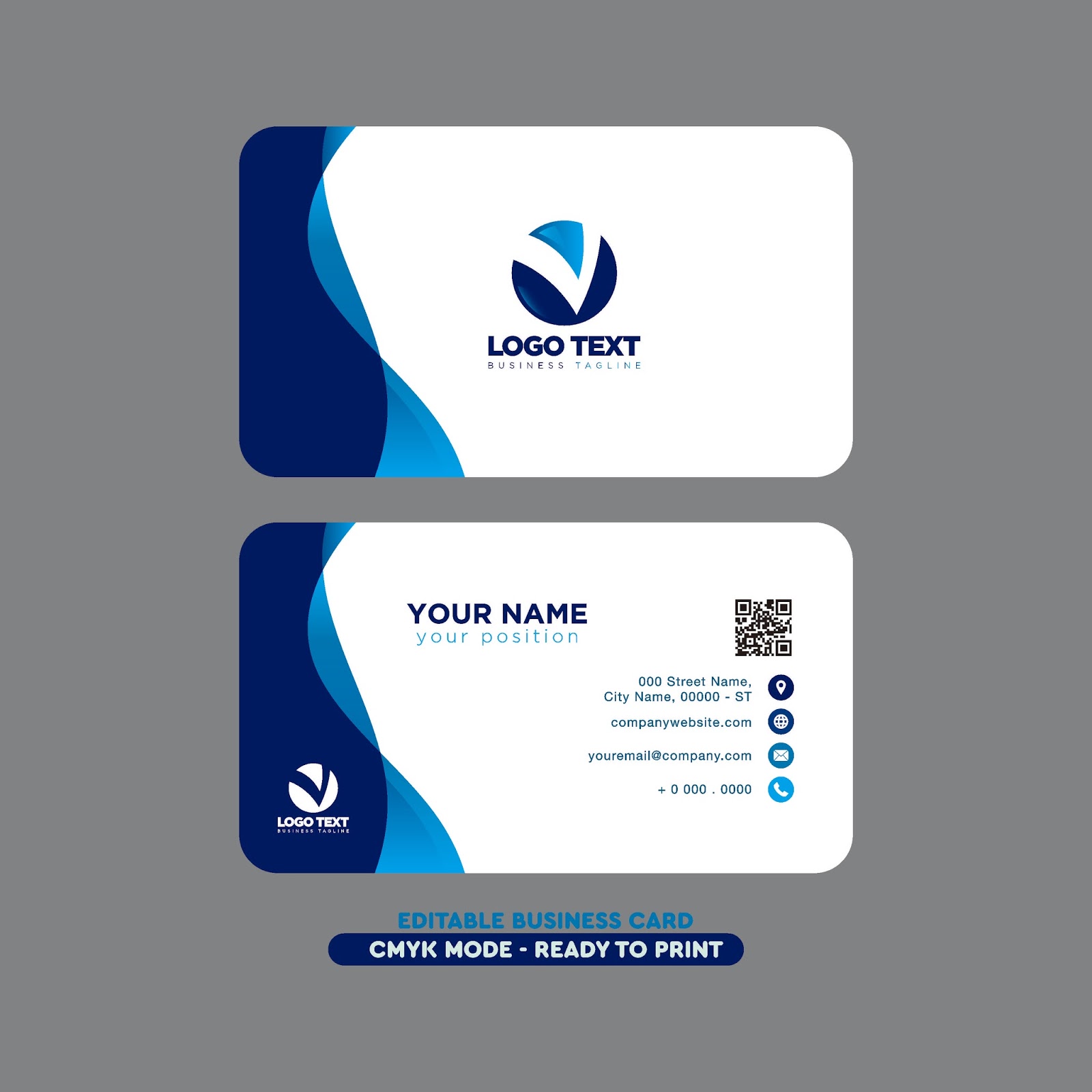  Desain ID Card  Modern Professional Bussines CDR dan EPS 