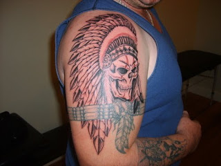 Red Indian tattoo design