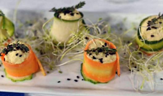 Canapes veganos