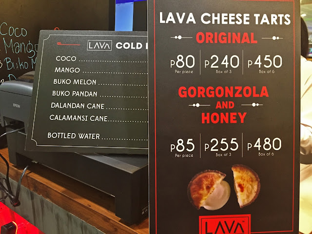 LAVA Cheese tarts menu price