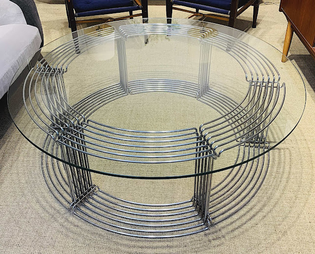 a Verner Panton circular table