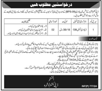 Jobs in Deputy Commissioner Office