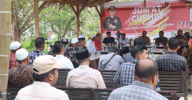 Melalui Jumat Curhat, Kapolres Aceh Timur Dengar Keluh Kesah Masyarakat
