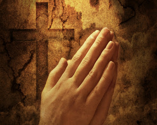 Hands clasped in prayer, Worshiping hands of woman praying the lord in the Cross background picture free religious images and Christian clip art images download