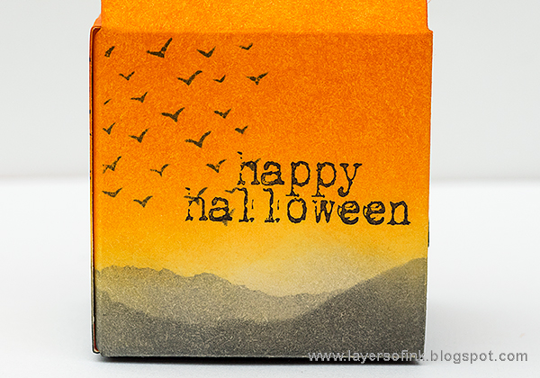 Layers of ink - Inky Halloween Box Tutorial by Anna-Karin with stamps by Hero Arts.