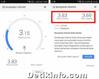 speed download upload internet di google search