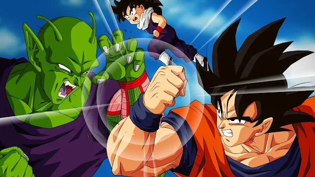 Baixe grátis papel de parede do seriado anime Dragon Ball Z Goku versus Piccolo em hd 1080p. Download dragon Ball Z wallpapers and DBZ desktop backgrounds, images in hd widescreen high quality resolutions for free.