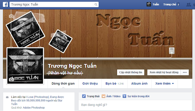 PSD Ảnh bìa Wood Stage | Facebook Timeline Cover