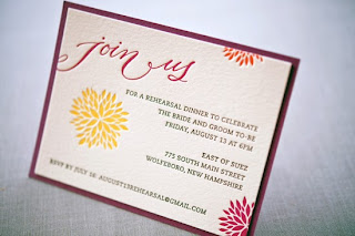 Rehearsal Dinner Invitations