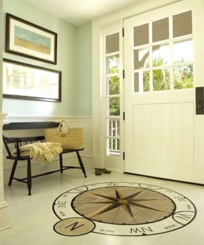 nautical entryway compass rose