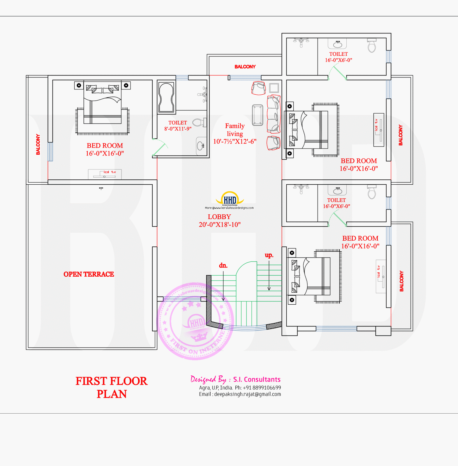 North Indian unique floor plan