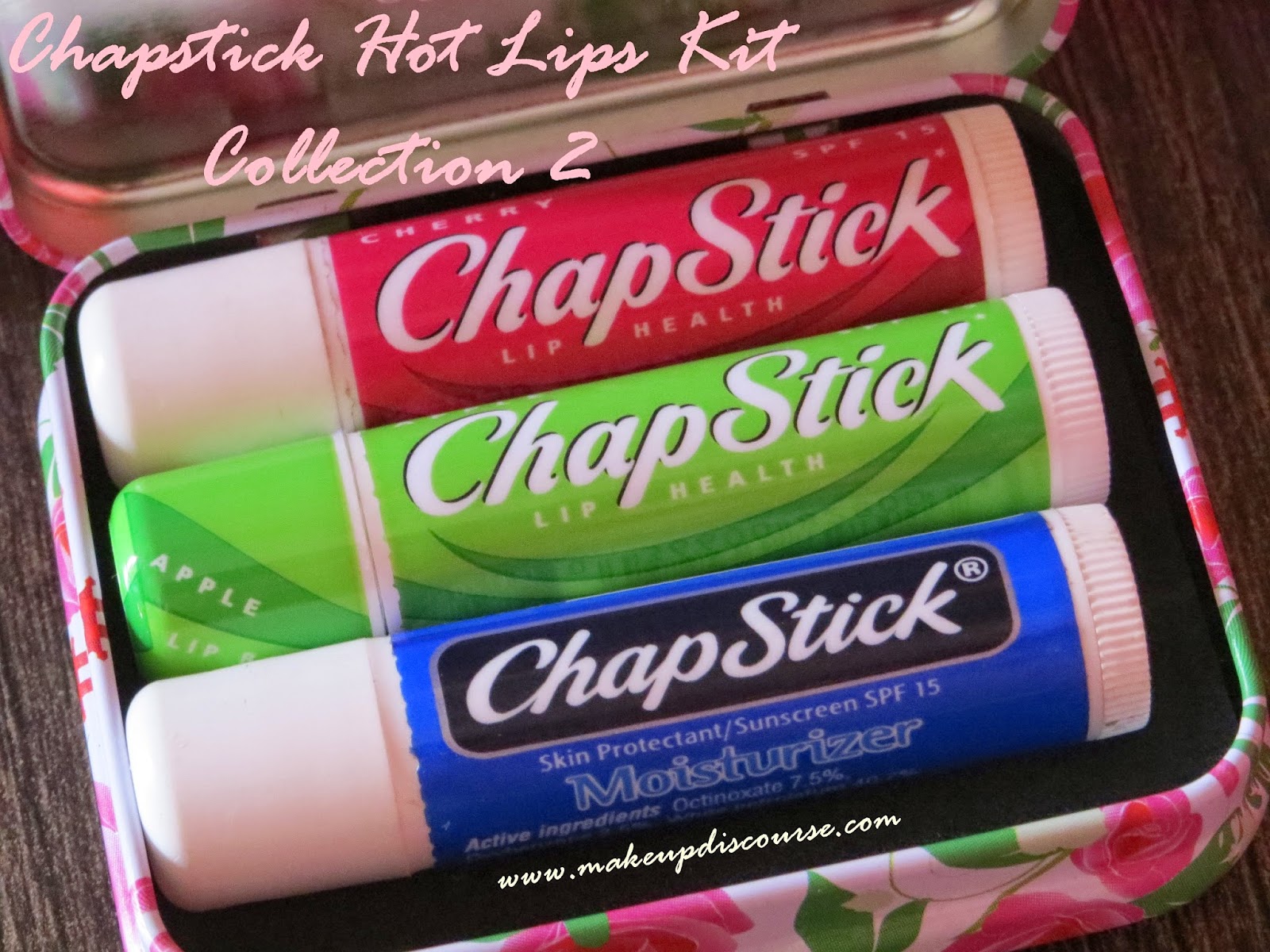 Chapstick in India, Chapstick in Cherry, Classic, Green Apple and Strawberry flavours