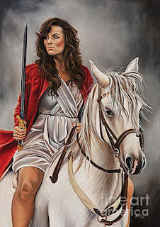 pinturas-cuadros-mujeres-y-caballos