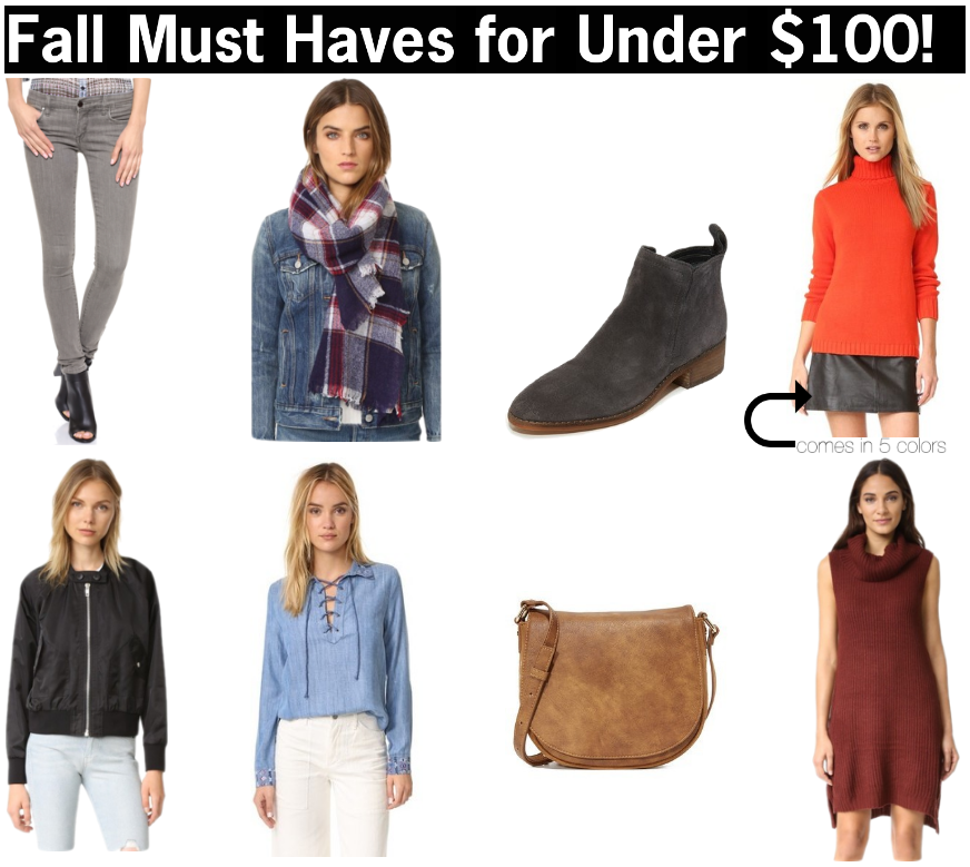 fall fashion must haves for under $100 | cute clothes for fall that are cheap | inexpensive fall clothes 
