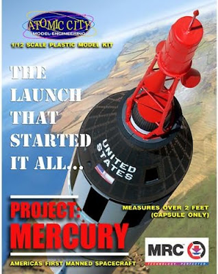 Mercury Capsule Plastic Model Kit, 1/12 Scale