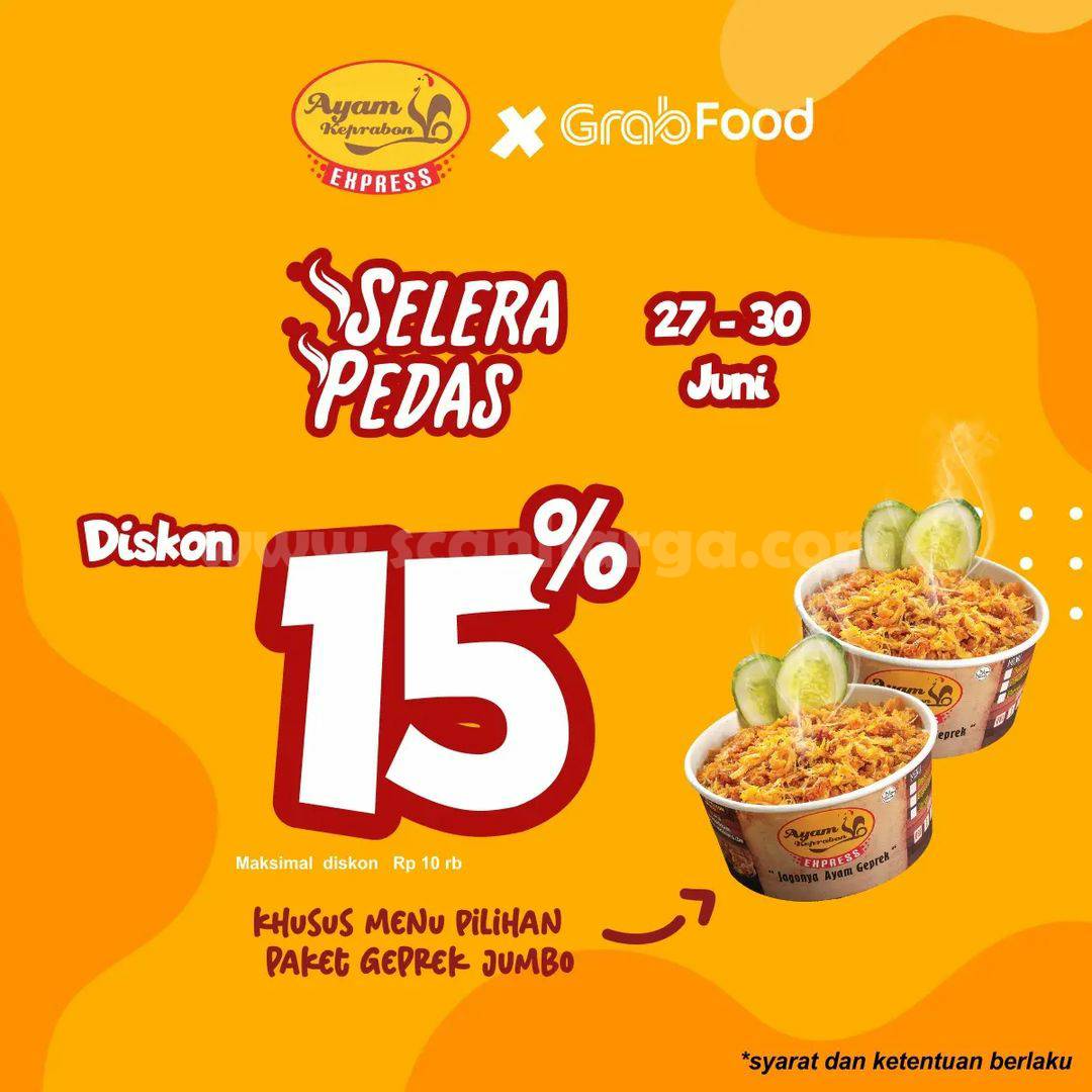 AYAM KEPRABON Promo SELERA PEDAS – DISKON 15% via GRABFOOD