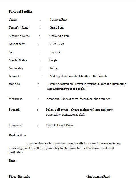 Resume For Hsc Students Resume+Format+for+B+Tech+CSE+Students+Downlaod