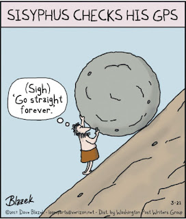 Sisyphus cartoon