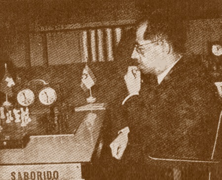 El ajedrecista Rafael Saborido en 1950